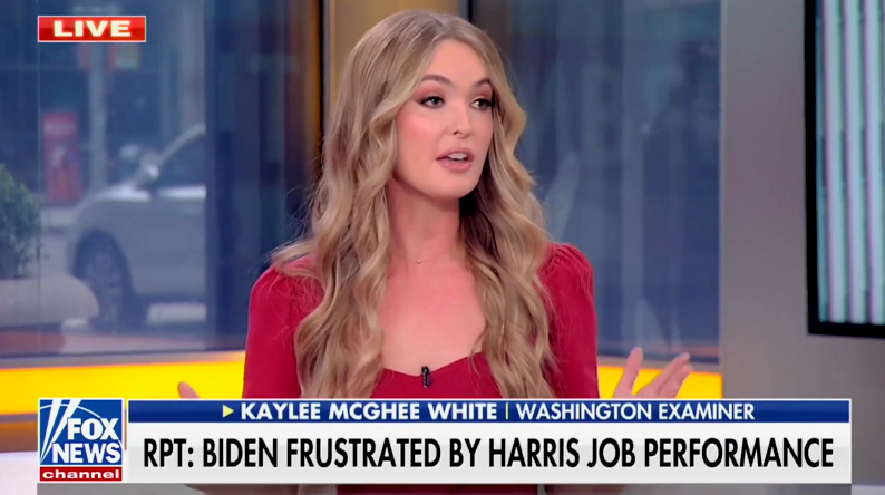 WATCH: Kaylee McGhee White doesn’t blame Biden for being frustrated with Harris - Washington